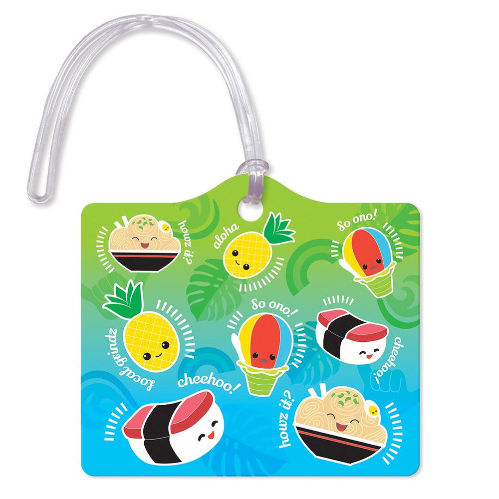 Die Cut Luggage Tag, Local Grindz  