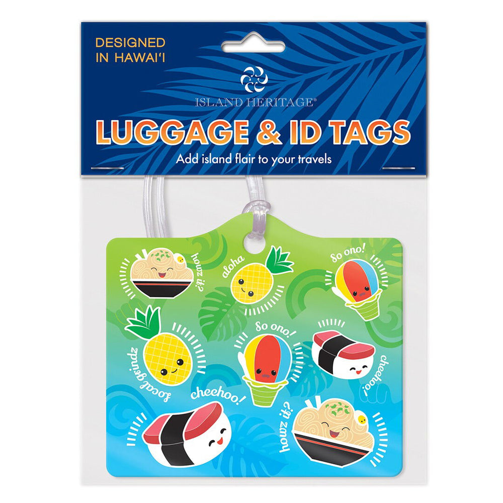 Die Cut Luggage Tag, Local Grindz  