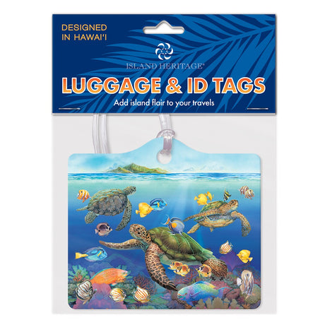 Die Cut Luggage Tag, Ocean of Friends  