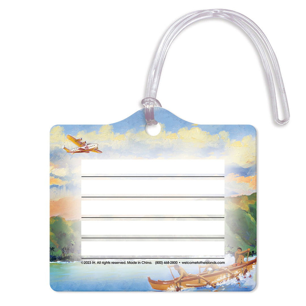 Die Cut Luggage Tag, Playground of the Pacific II  