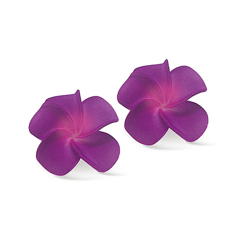 Foam Baby Plumeria Clips, Purple & Pink 2-pk  