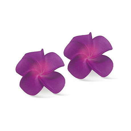 Foam Baby Plumeria Clips, Purple & Pink 2-pk  