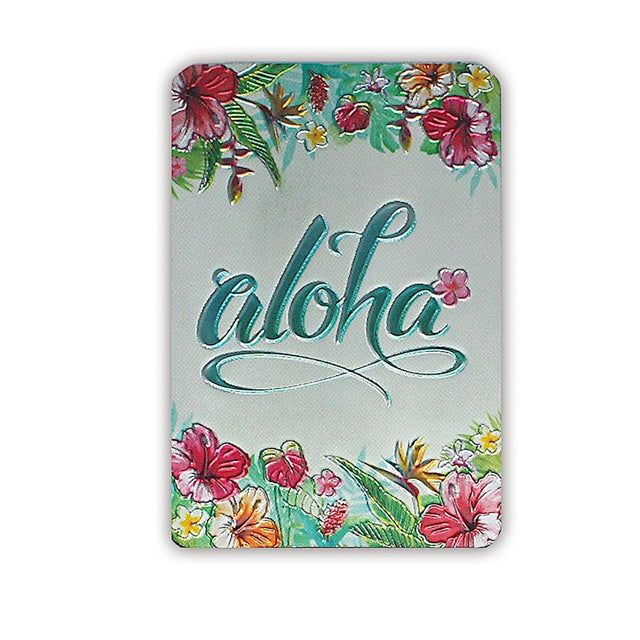 Foil Magnet, Aloha Floral