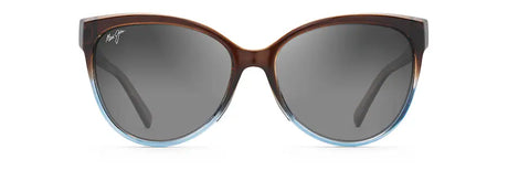 Maui Jim ʻOlu ʻOlu Translucent Dark Chocolate w/ Blue Cat Eye Polarized Sunglasses