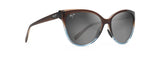 Maui Jim ʻOlu ʻOlu Translucent Dark Chocolate w/ Blue Cat Eye Polarized Sunglasses