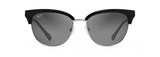 Maui Jim Lokelani Black w/ Silver Polarized Sunglasses