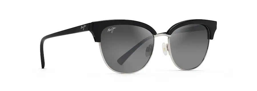 Maui Jim Lokelani Black w/ Silver Polarized Sunglasses