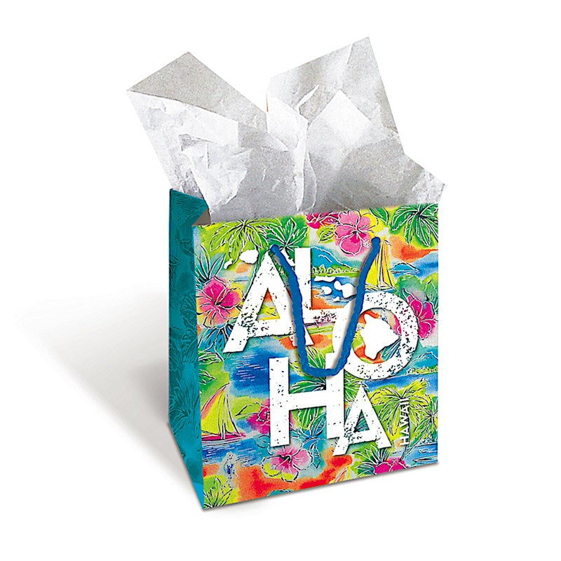 Gift Bag, Tropical Aloha