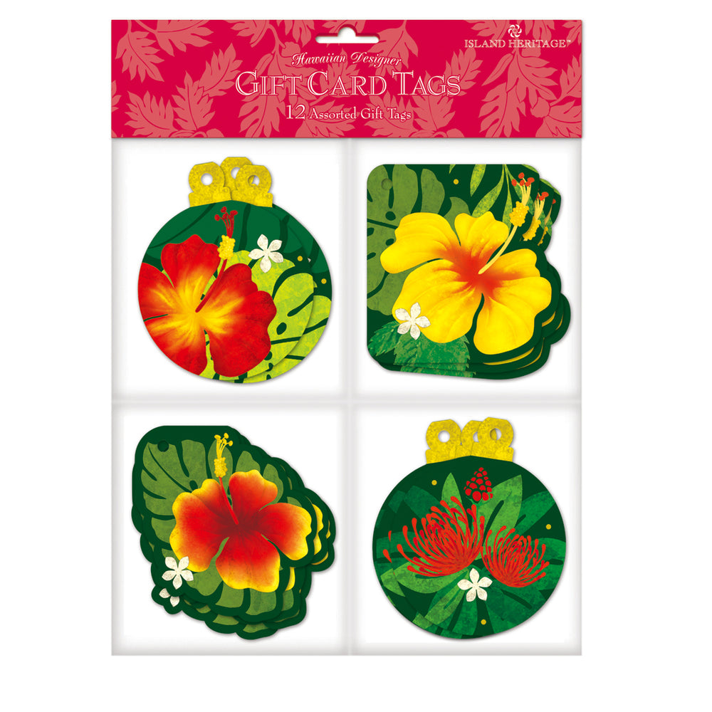 Gift Tag 12-Pack, Floral Monstera
