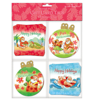 Gift Tag 12-Pack, Santa’s Island Holiday