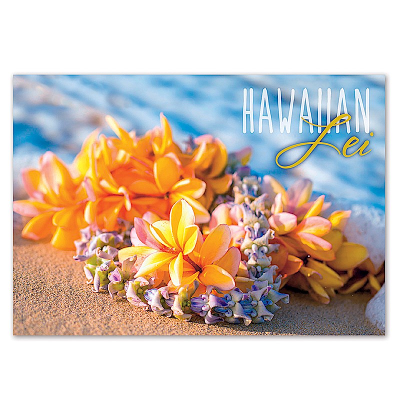 Greeting Card, Lei on Beach