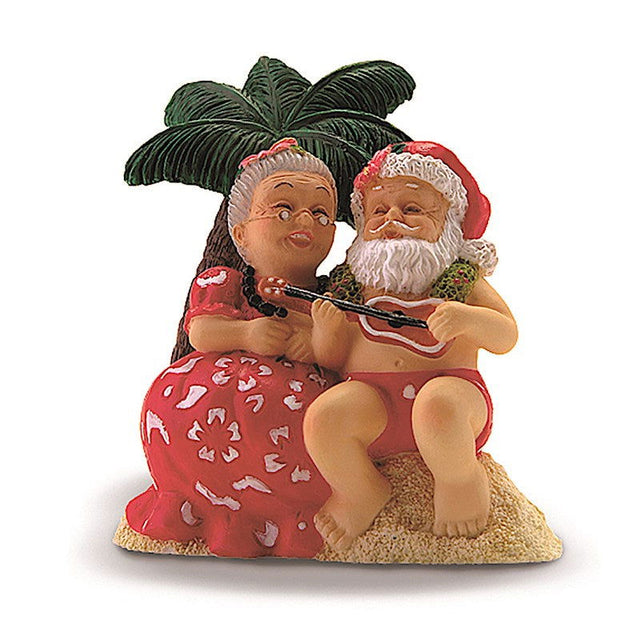 Holiday ornament featuring a Serenading Santa, with Santa Claus playing a musical instrument in a festive, joyful scene.