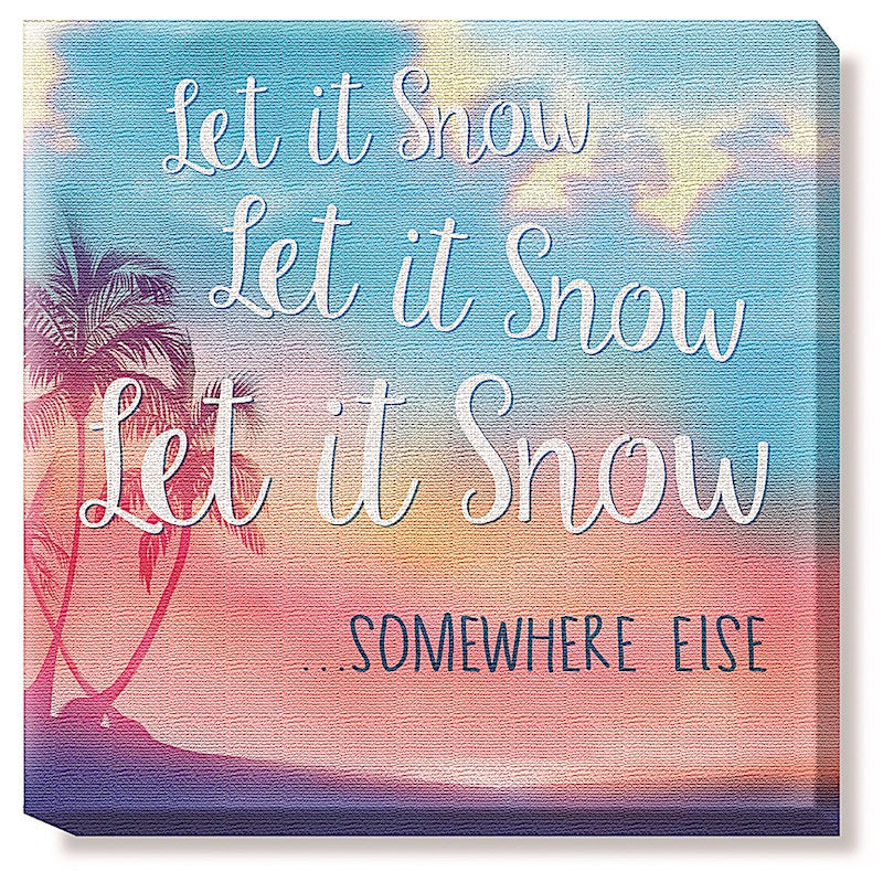 Holiday Canvas Art, Let It Snow