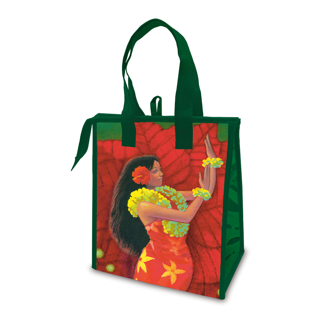 Holiday Insulated Tote, Hibiscus Hula II