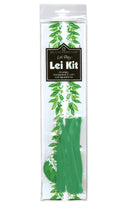 Candy Lei Kit, Maile in green packaging, featuring a tropical Maile leaf design for a fun and creative candy lei-making experience.