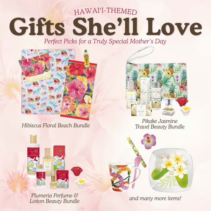 Mother’s Day announcement with floral accents and a warm island-inspired design, perfect for honoring moms with aloha.