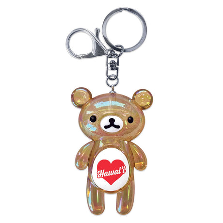 Island Bear Keychain, Hawai‘i Heart – Brown  