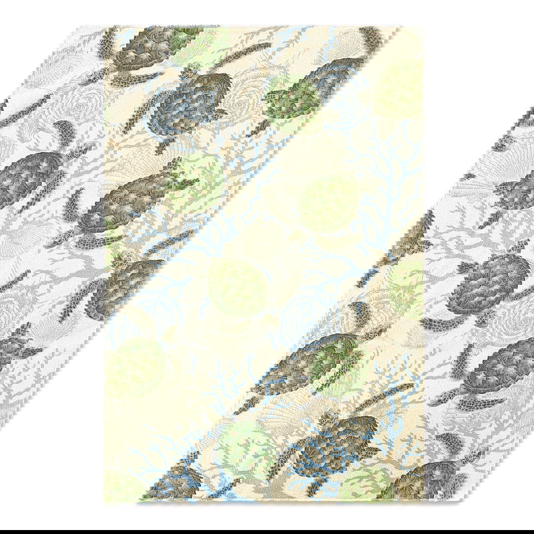 Kitchen Towels, Microfiber Set of 2- Honu Voyage  
