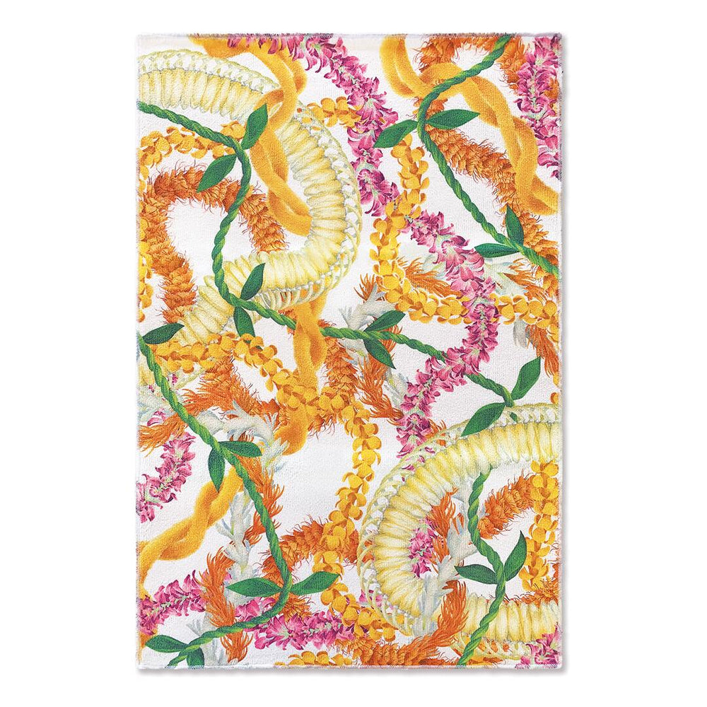 Kitchen Towels, Microfiber Set of 2- Leis of Aloha  
