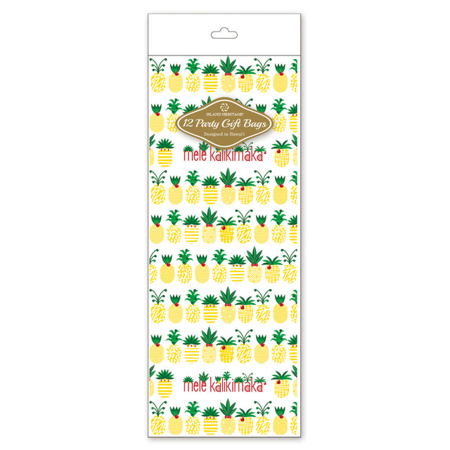 Cello Bag 12-Pack, Mele Pineapple Parade