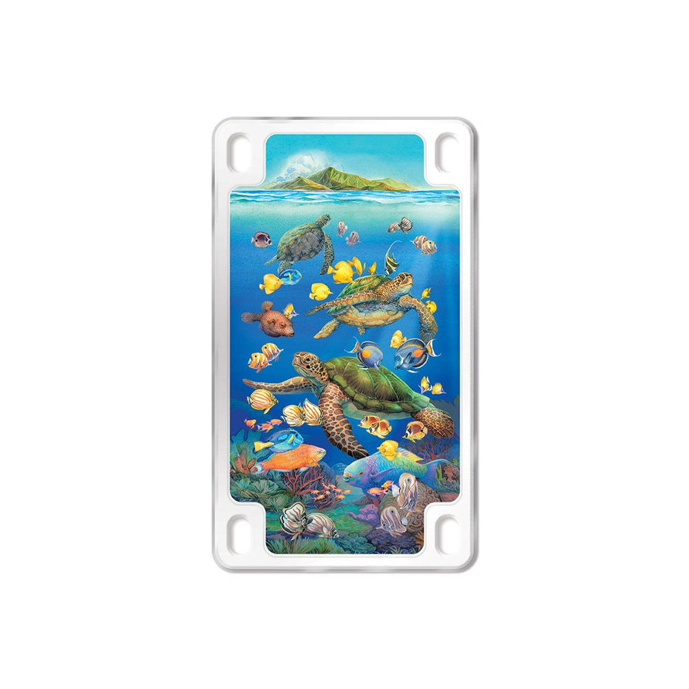 License Plate Shaped Magnet, Ocean of Friends  