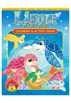 Limu the Blue Turtle Coloring and Activity Book  