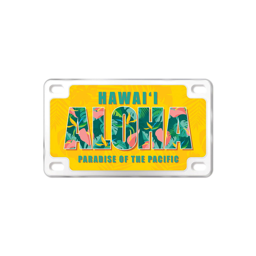 Magnet, License Plate - Aloha Paradise of the Pacific  