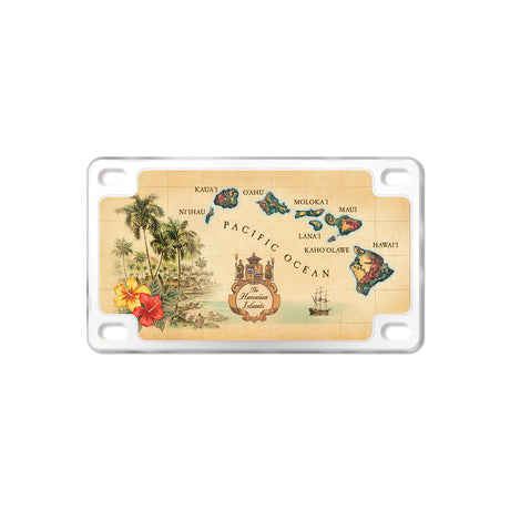 Magnet, License Plate - Islands of Hawai'i (Tan)  