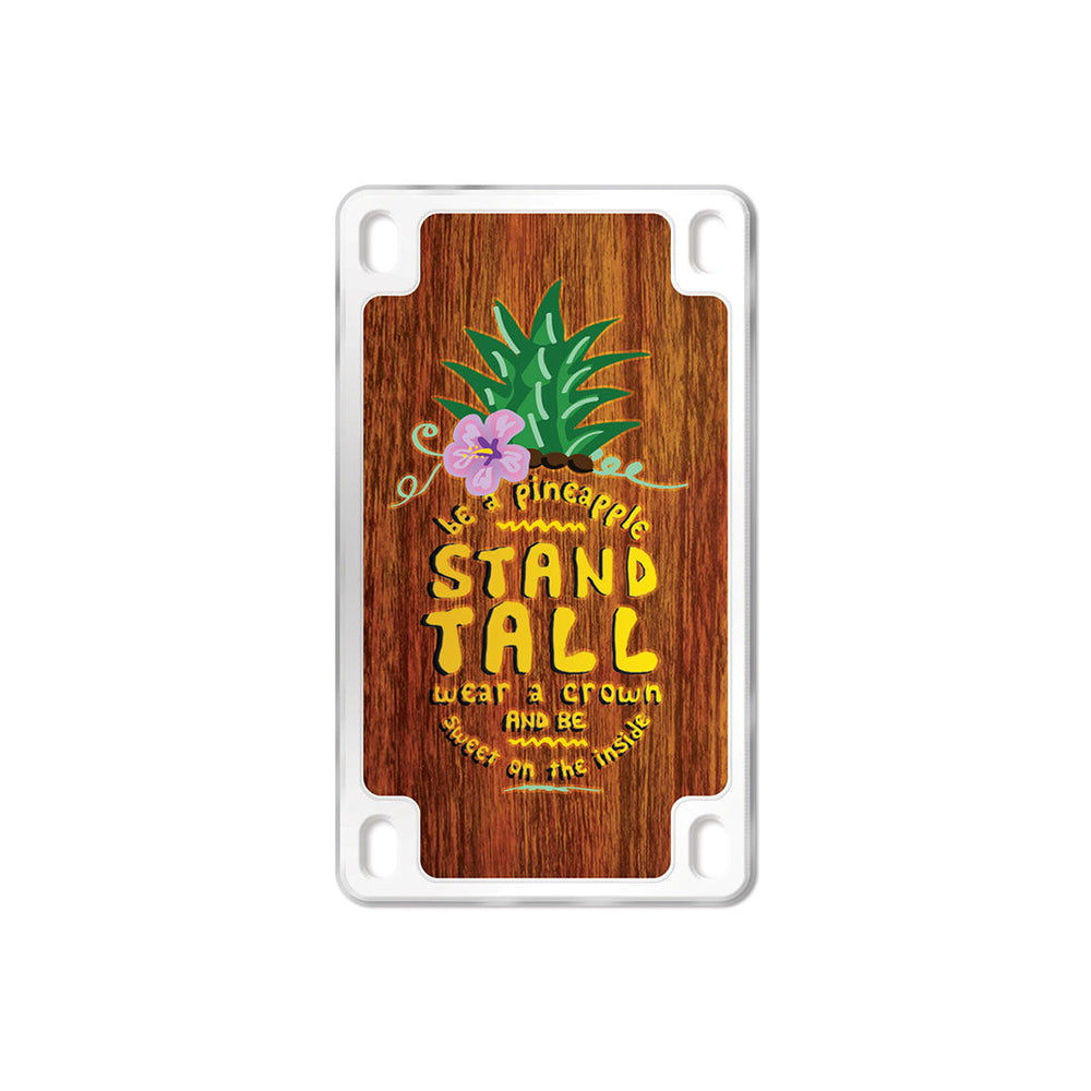 Magnet, Vertical License Plate - Be a Pineapple  