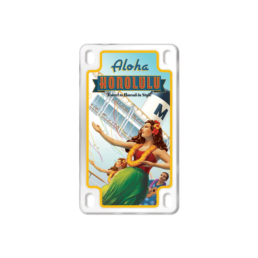 Magnet, Vertical License Plate - Bon Voyage  