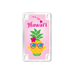 Magnet, Vertical License Plate - Pineapple Shaka  