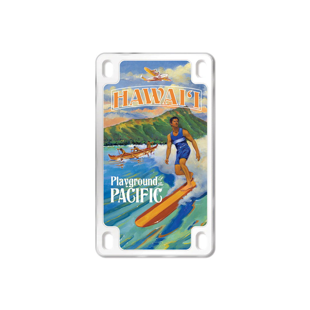 Magnet, Vertical License Plate - Playground of Pacific II  
