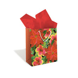 Medium Gift Bag, Festive Hibiscus