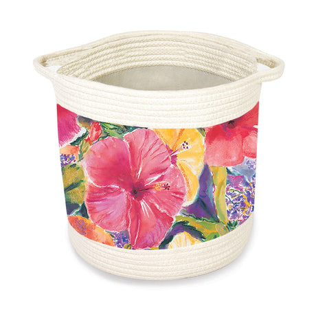 Storage Baskets, Hibiscus Impression - Medium  