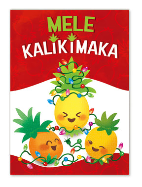 Mele Kalikimaka 12 Pack Cards, Santa's Little Kolohe Helpers