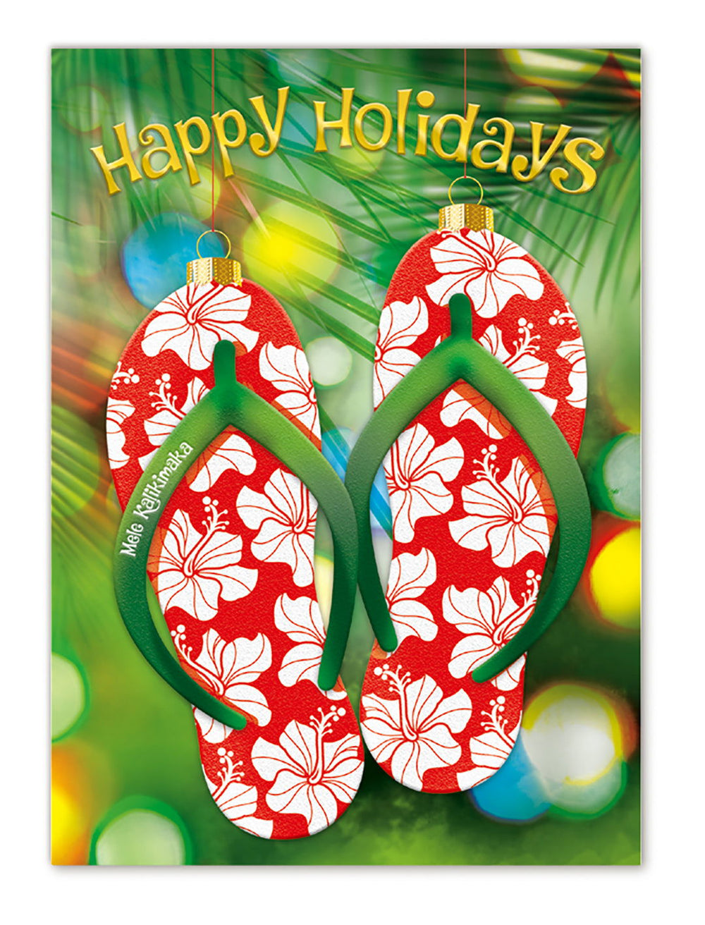 Mele Kalikimaka 12 Pack Cards, Santa's Slippah