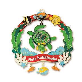 Metal Die Cut Ornament, Mele Sea Life