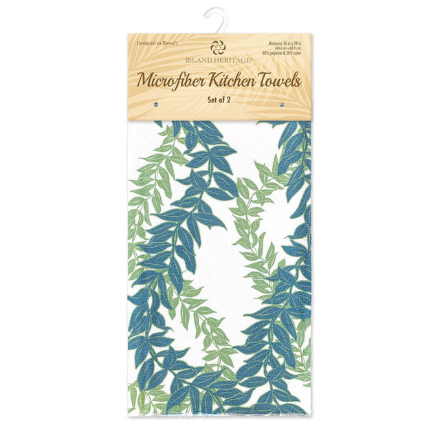 Microfiber Kitchen Towels, Draping Maile  