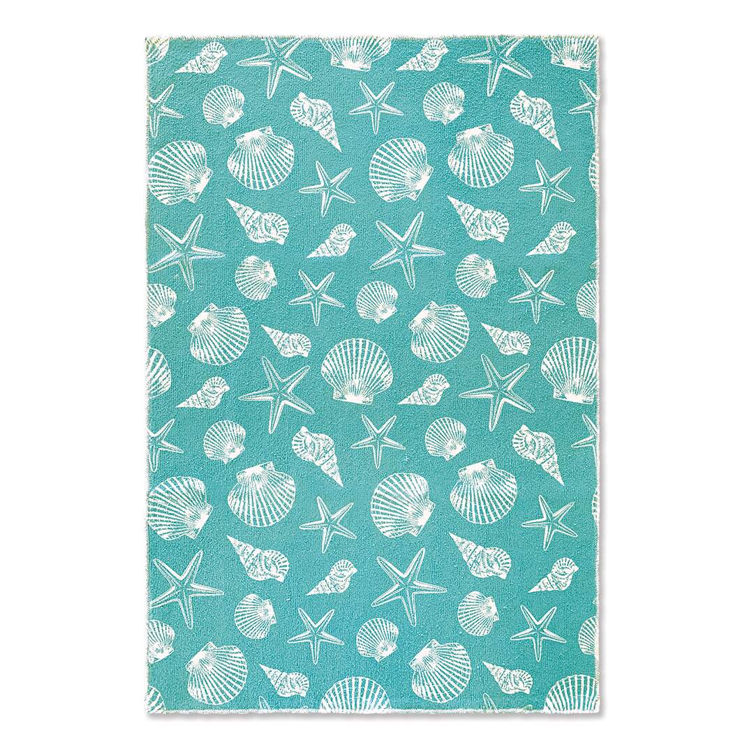 Microfiber Kitchen Towels, Seashells  