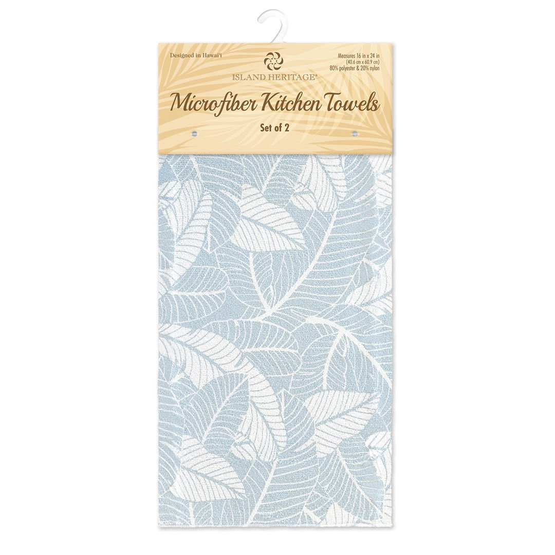 Microfiber Kitchen Towels, Tropical Leaves  