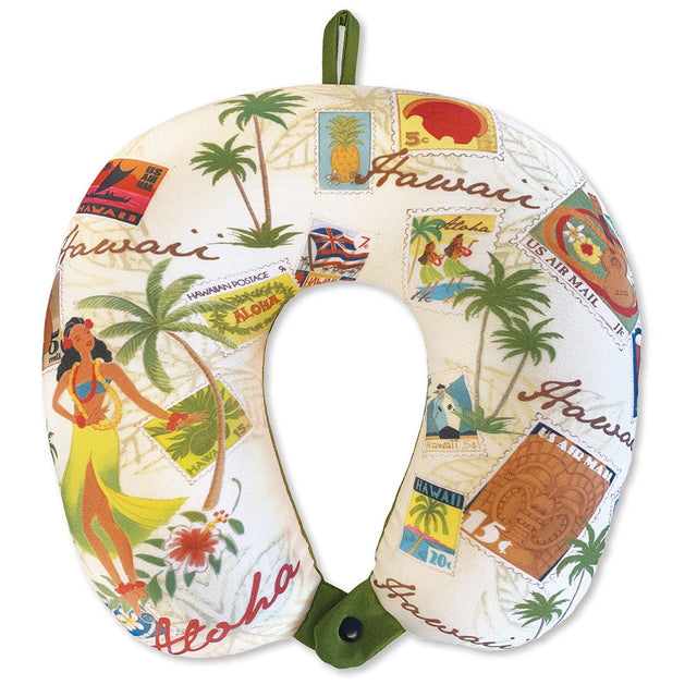 Microfiber Neck Pillow,  Stamped with Aloha  