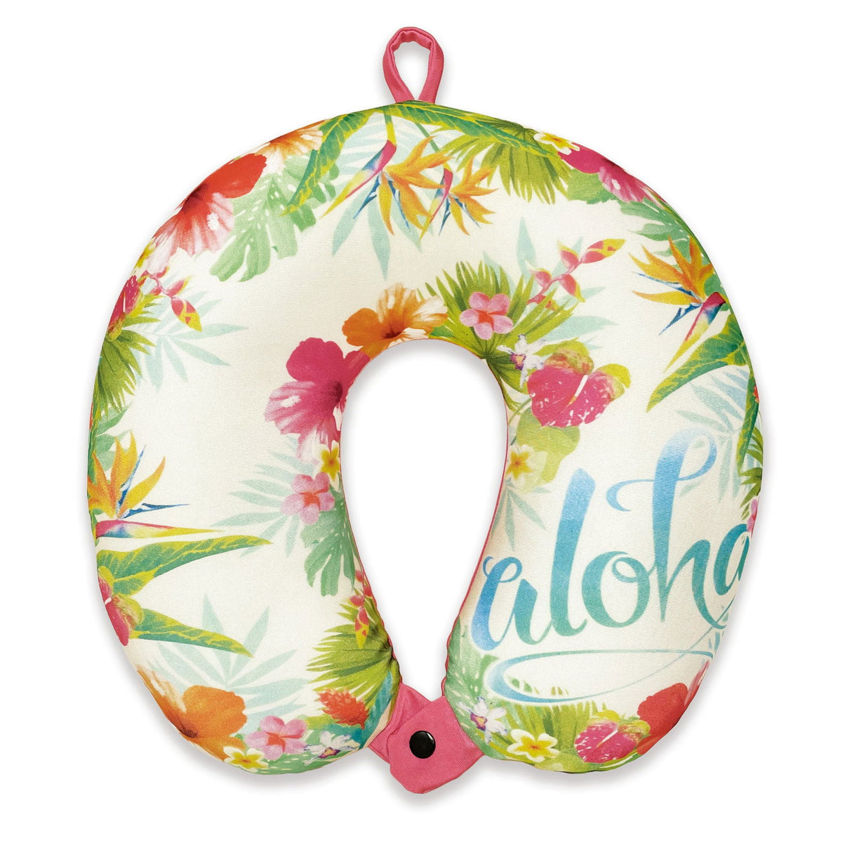 Microfiber Neck Pillow, Aloha Floral  