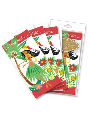 Money Enclosure Cards 4 Pack, Lovely Hula Hands