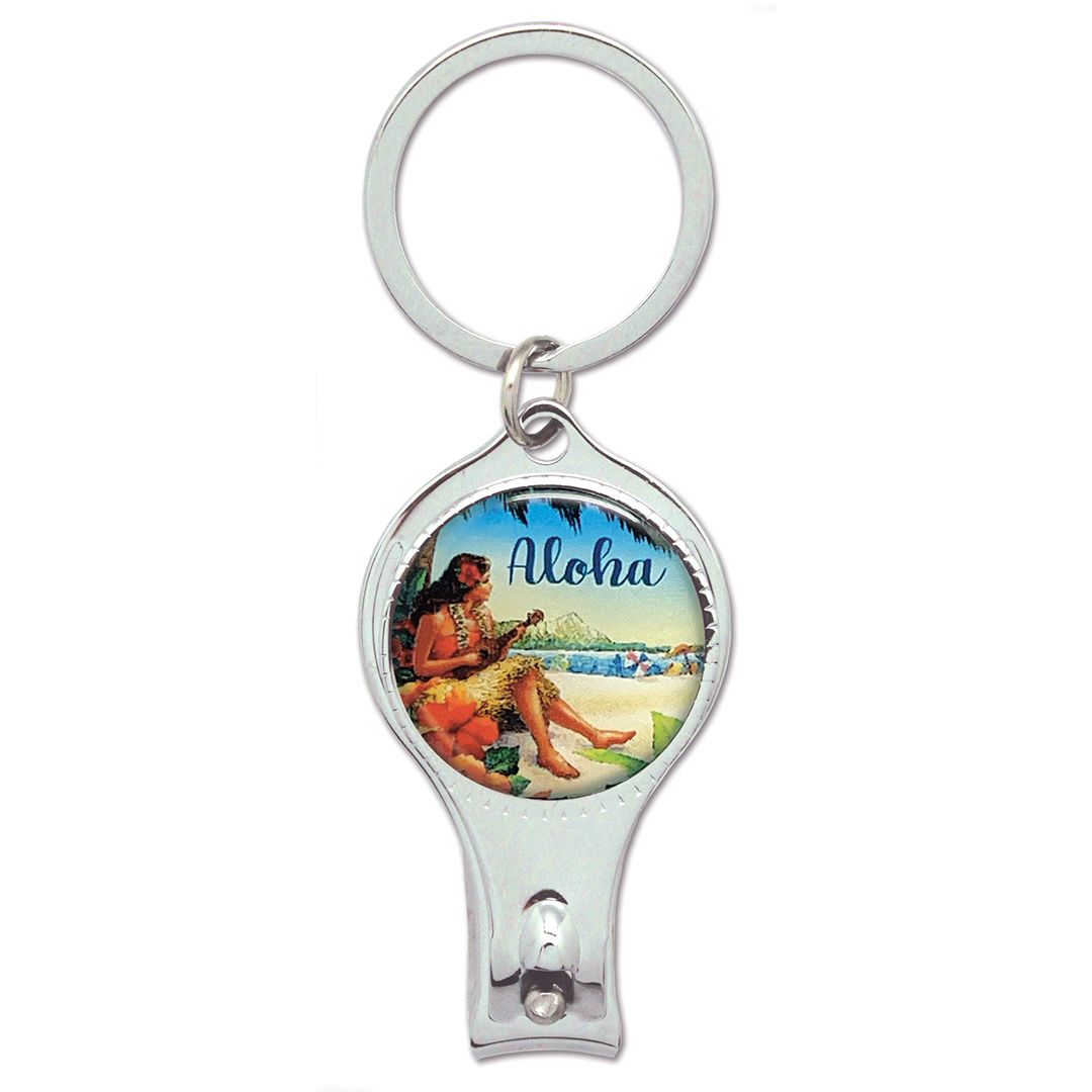 Sony Open in Hawaii キーホルダー マネークリップ セット Vintage Hawai'i Nail Clipper Keychain | Stylish Souvenir – Our