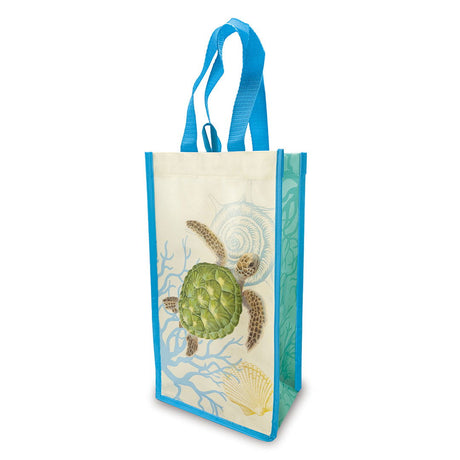 Non-Woven 2 Bottle Wine Carrier, Honu Voyage  
