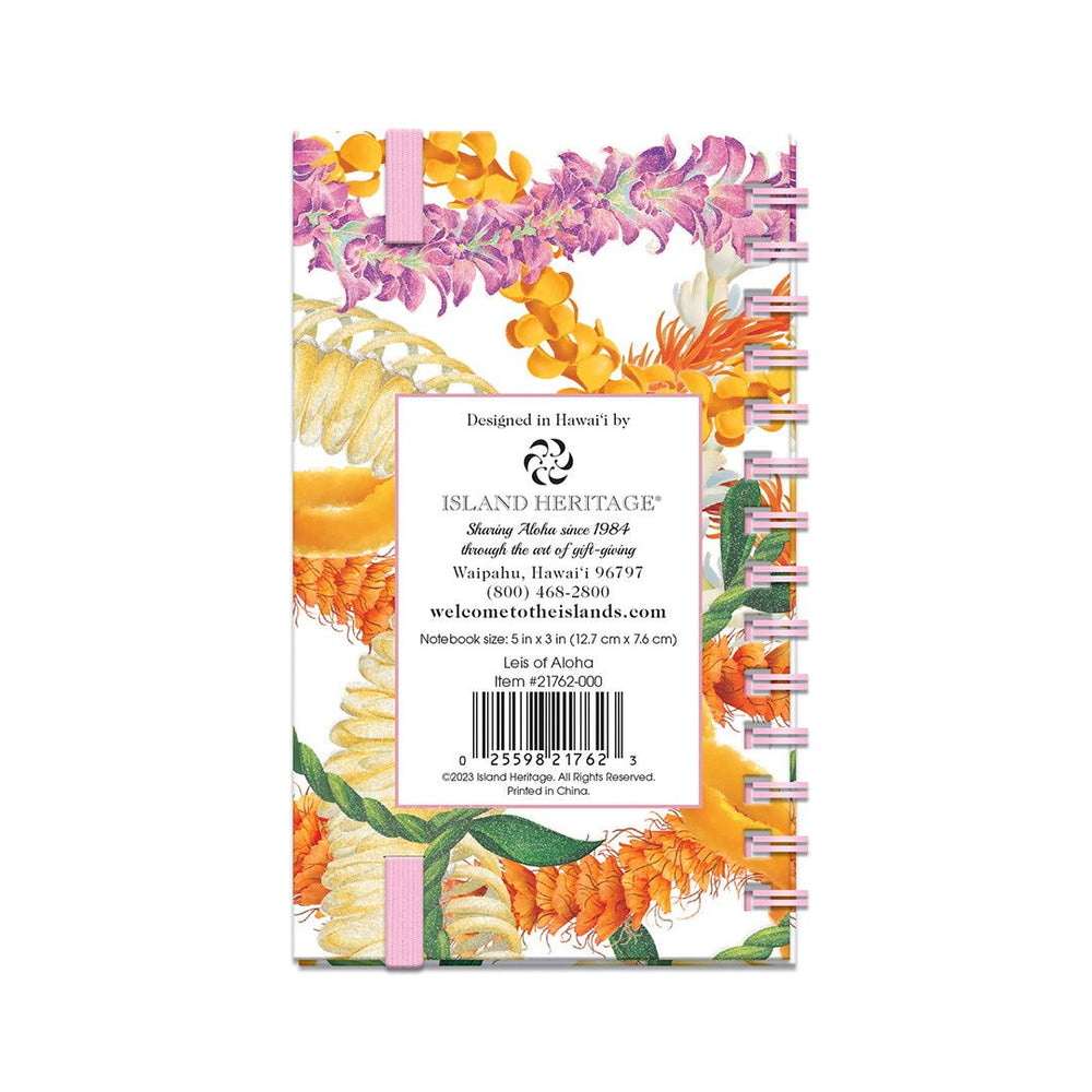 Notebook with Elastic Band, Leis of Aloha  