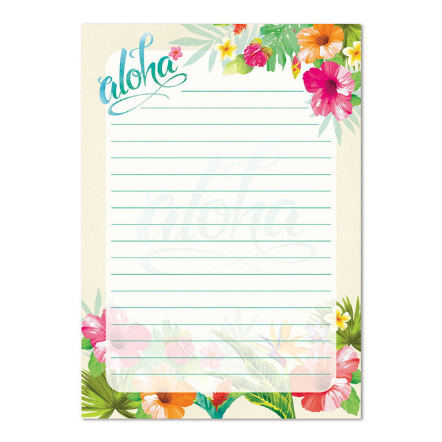 Notepad 50-sht, Aloha Floral  