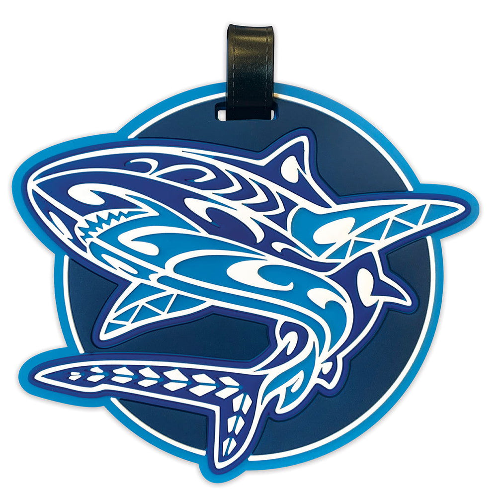 PVC Luggage Tag, Tribal Shark  