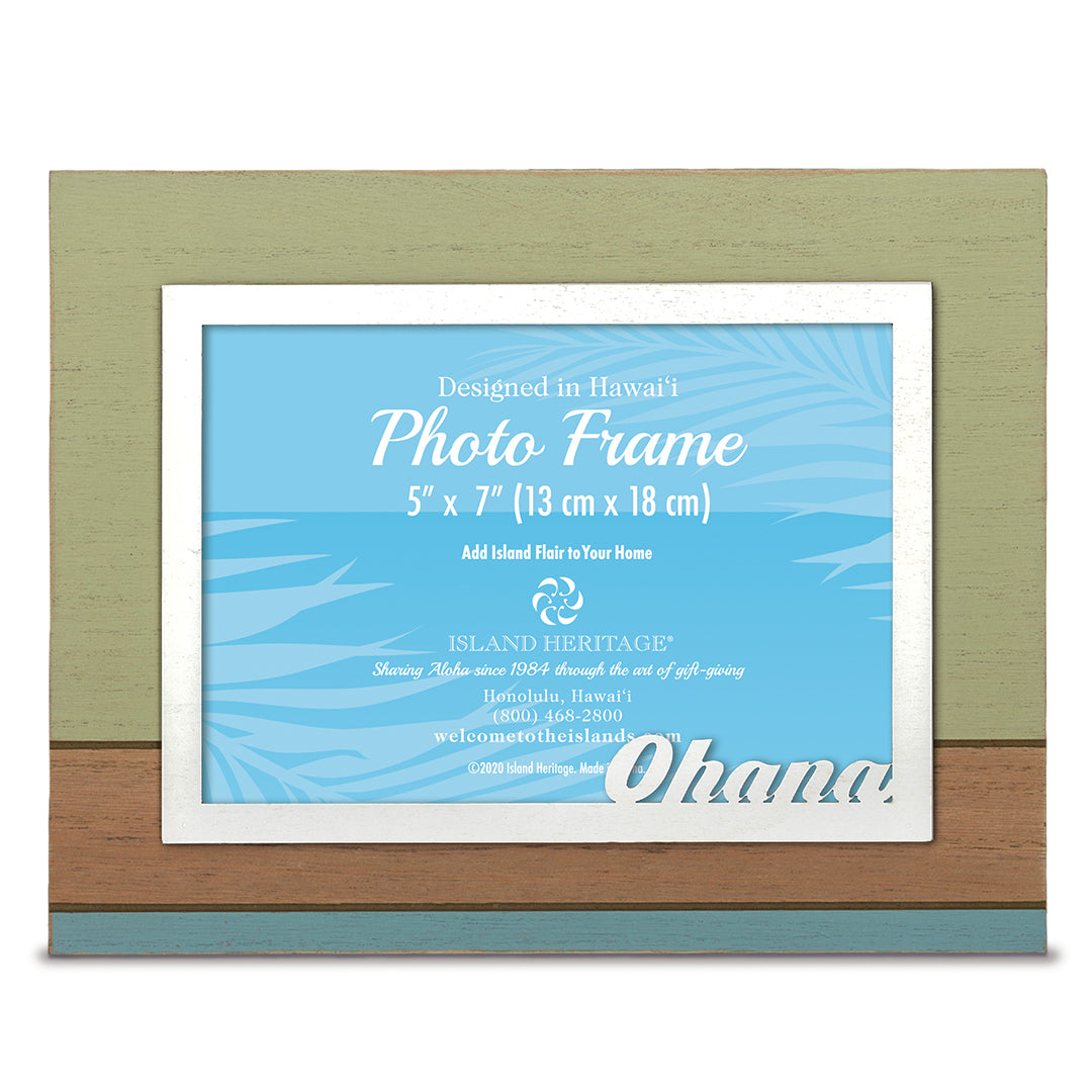 Painted Wood 5x7 Frame, Ohana (H)
