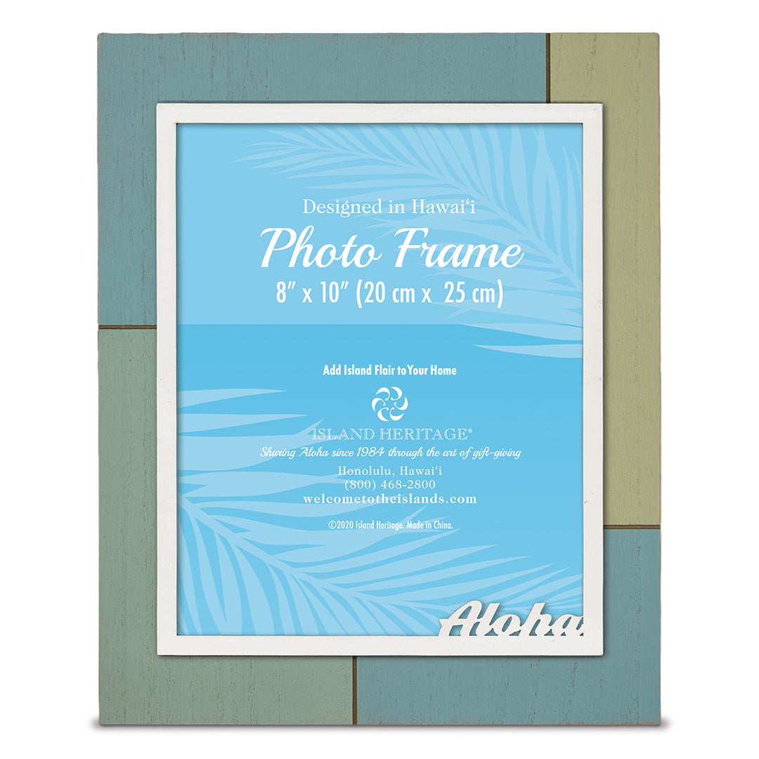 Painted Wood 8x10 Frame, Aloha (V)